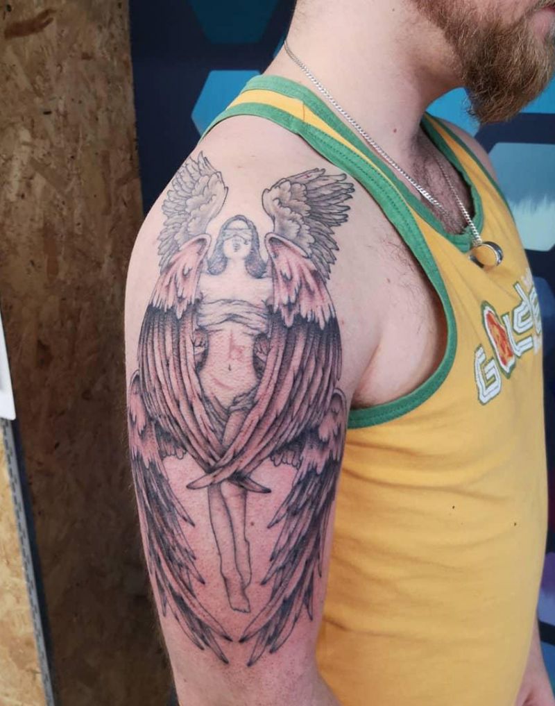 30 Beautiful Angel Tattoos To Inspire You | Style Vp | Page 7