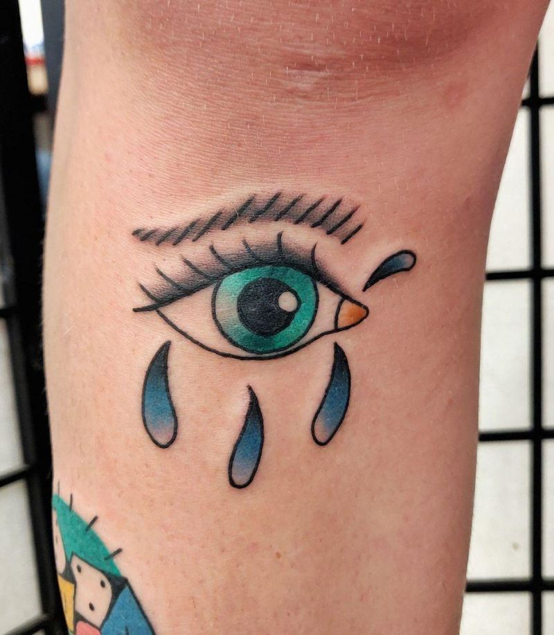 30 Pretty Crying Eye Tattoos Give You Inspiration | Style Vp | Page 3 917_x_800_jpg