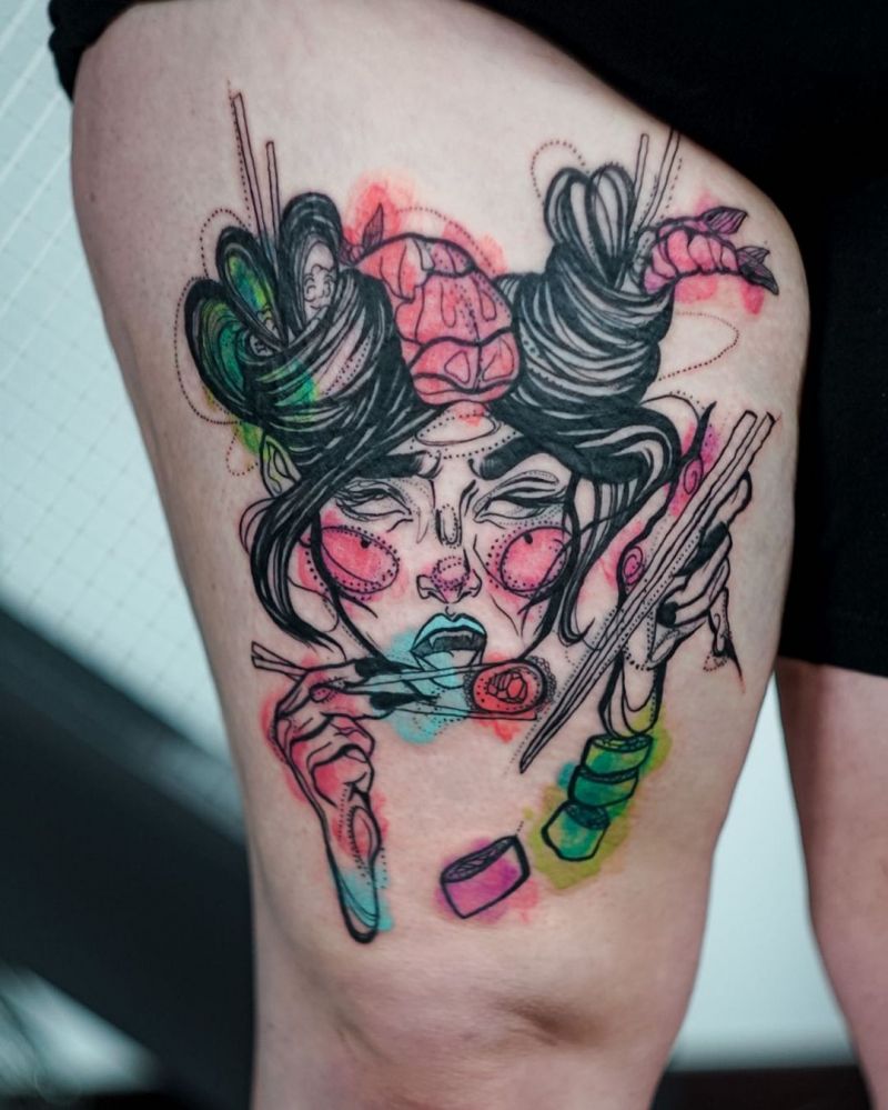 30 Unique Sushi Tattoos For Your Inspiration | Style Vp 999_x_800_jpg