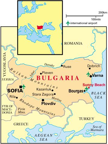 Location Of Sunny Beach Resort