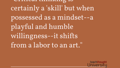 Critical thinking is a mentality