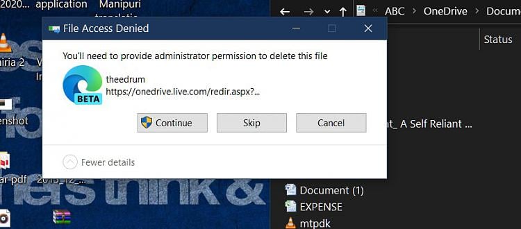 Can’t move, rename, delete file or folder, where is my file shortcut -  Windows 10 Forums