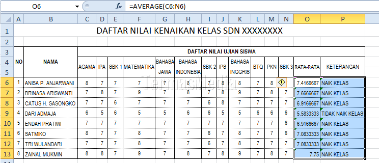 Menyembunyikan Fungsi Atau Formula Dari Formula Bar Excel
