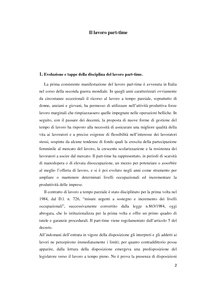 Il Lavoro Part-Time - Tesi Di Laurea - Tesionline 1123_x_793_png