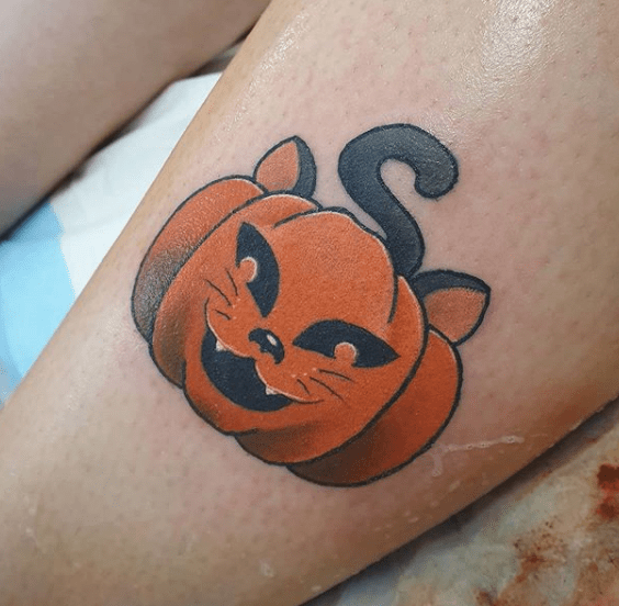 Halloween Cat Tattoos – Things&Ink 552_x_564_png