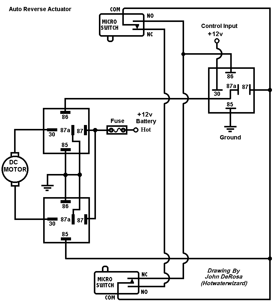 Linear Actuator Relay Wiring Diagram