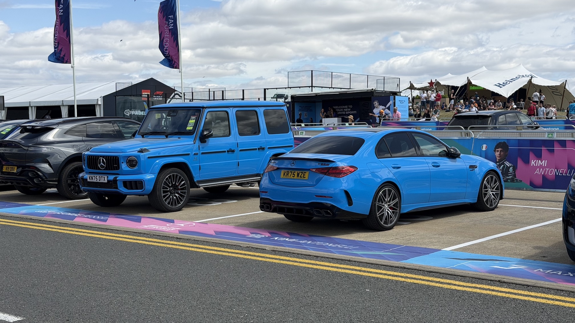Here’s a Peek at the F1 Drivers’ Parking Lot in Silverstone