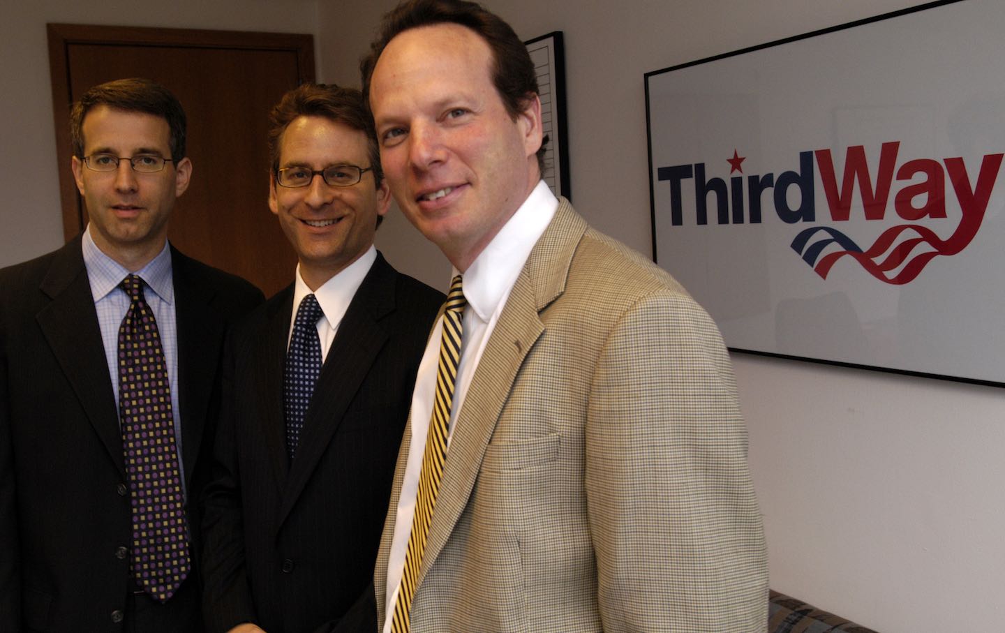 Matt Bennett, Jonathan Cowan, and Jim Kessler, three of the five cofounders of Third Way.
