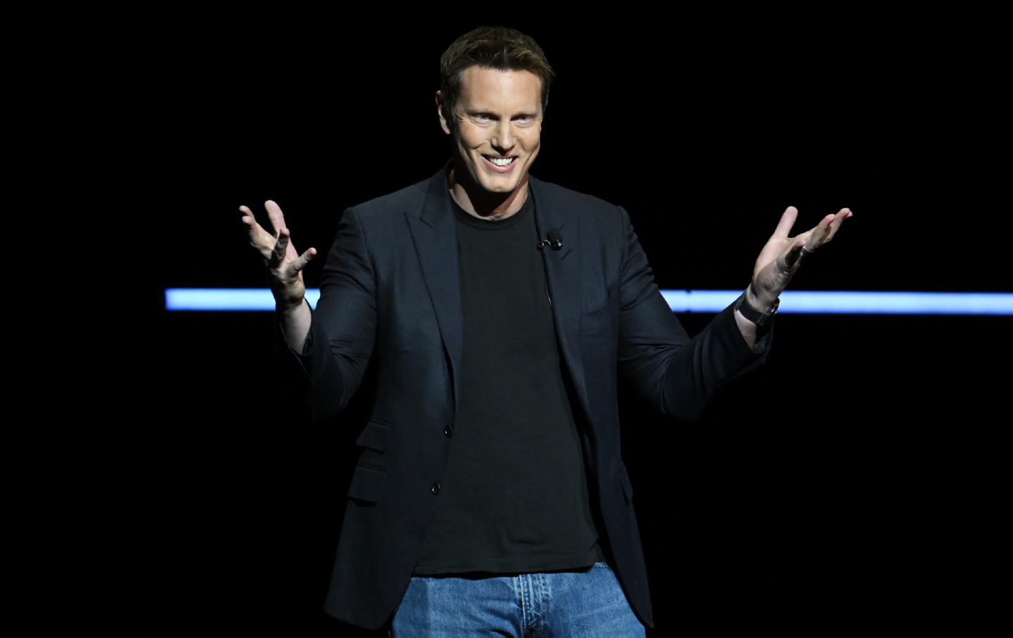 Media mogul David Ellison at CinemaCon 2026, in Las Vegas, Nevada, on April 16, 2026.