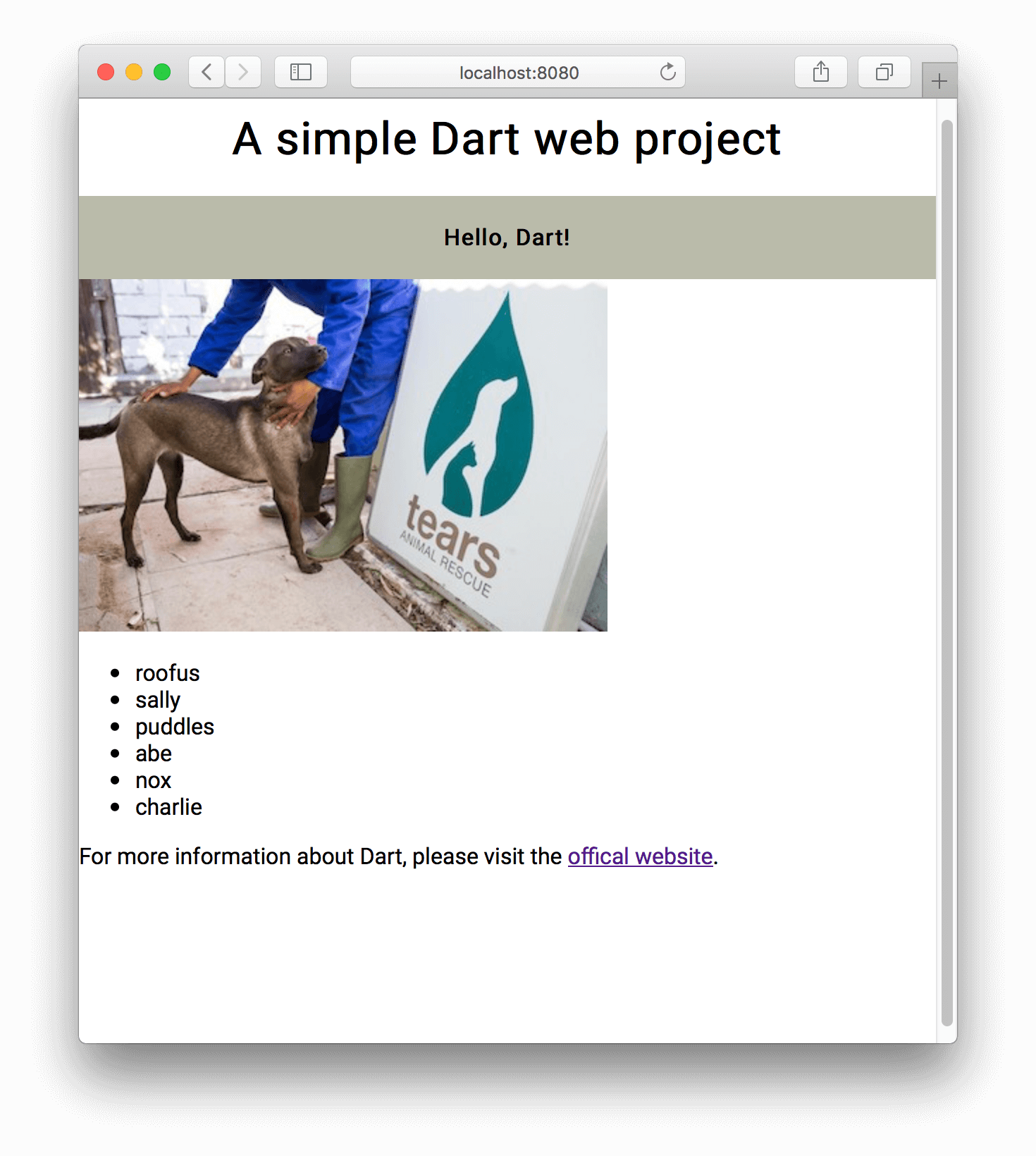 Building A Simple Web Application In Dart