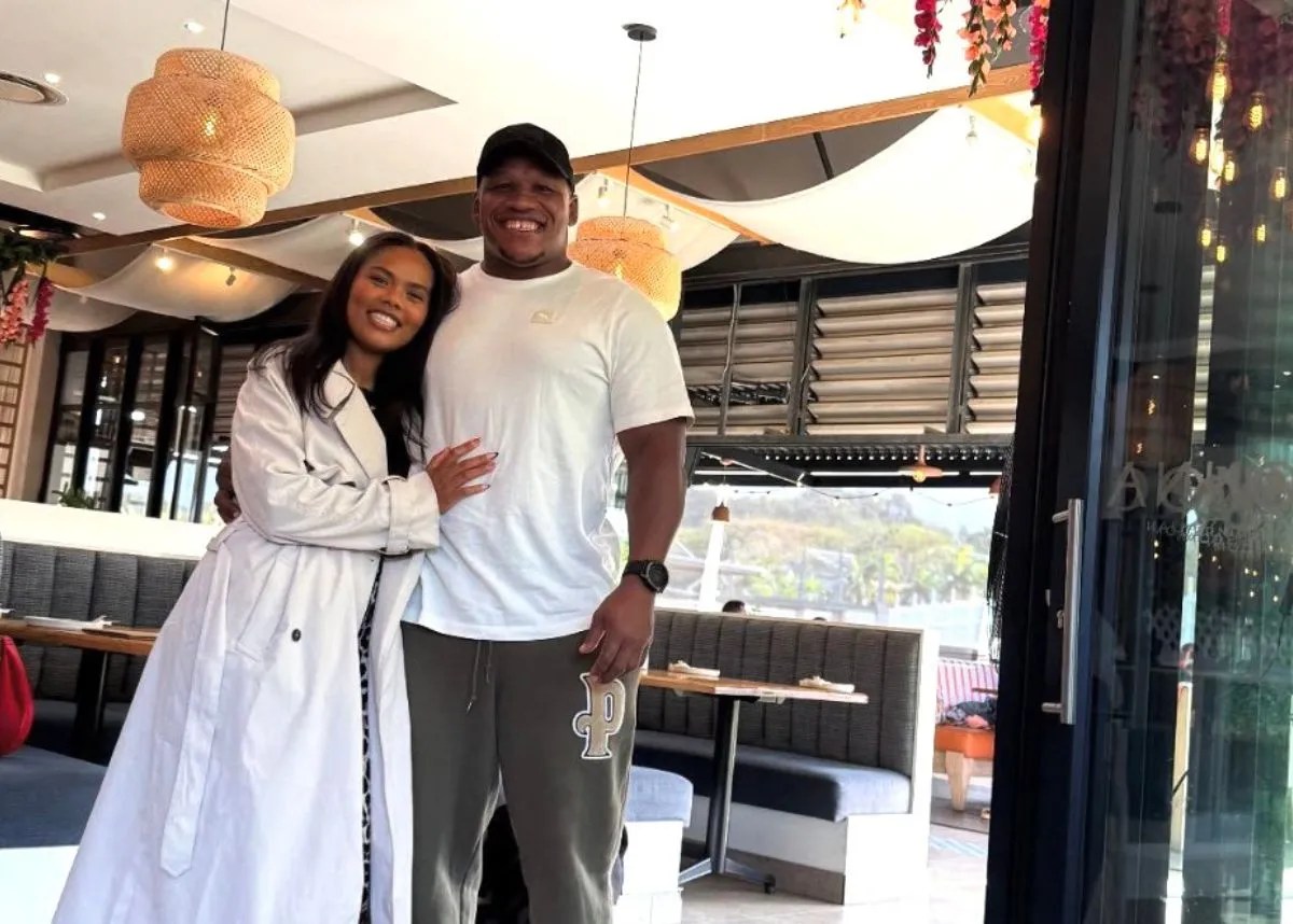 South Africa Springboks Star Bongi Mbonambi Marks 8th Wedding Anniversary With Wife Anastacia