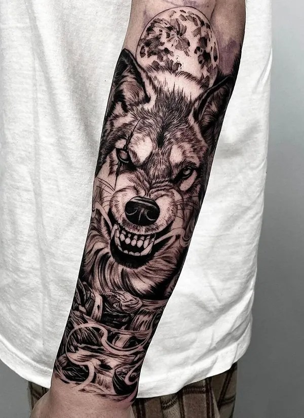100 Exciting Wolf Tattoos For Men (Unique Gallery) - The Trend Scout 826_x_600_jpg