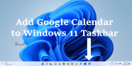 How To Add Google Calendar To Windows 11 Taskbar TrendRadars