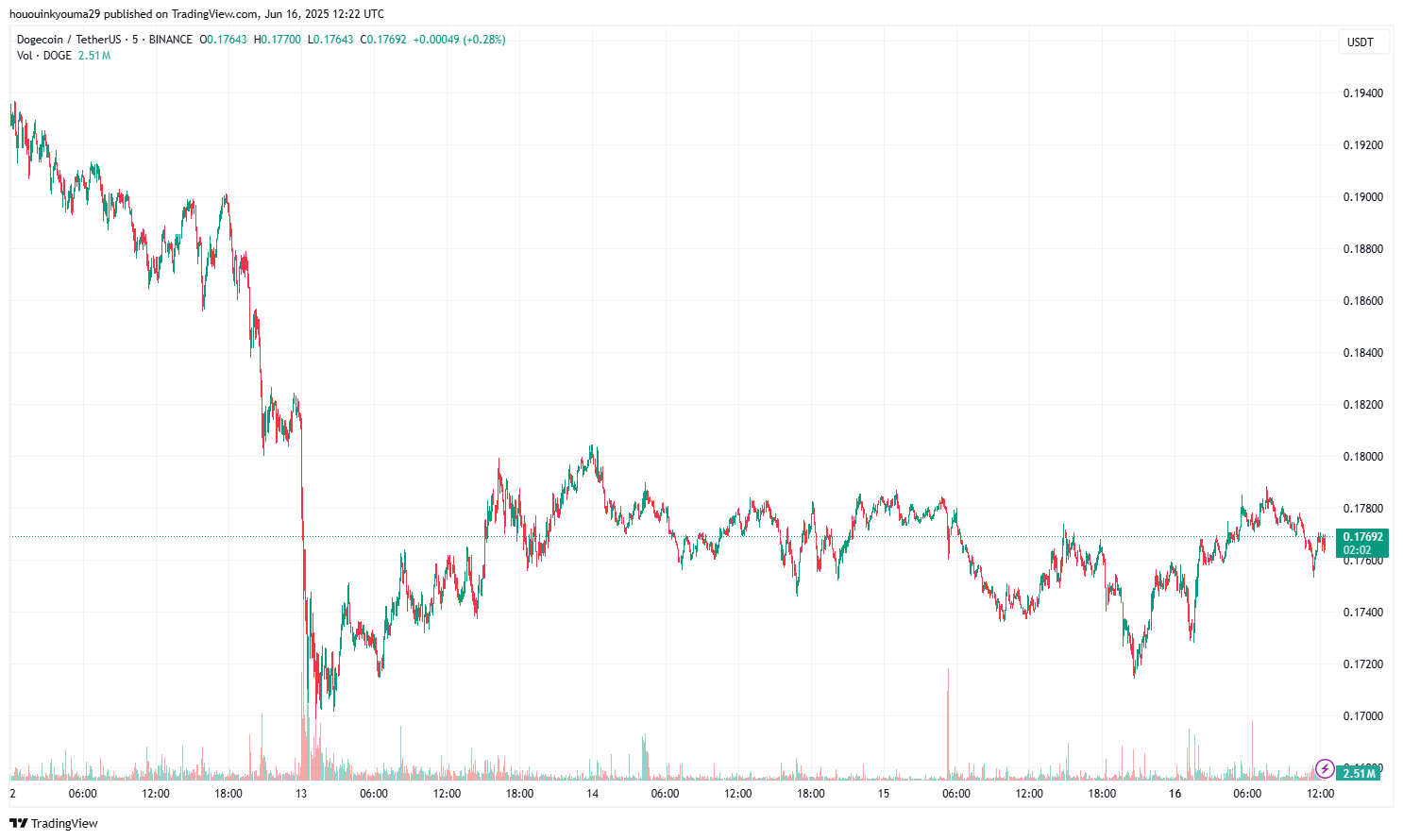 Dogecoin Price Chart