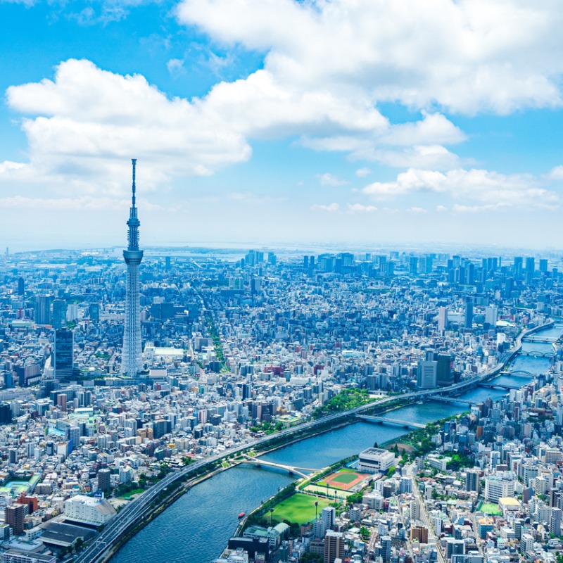 List 32+ Pictures aerial view of tokyo in the summer Superb