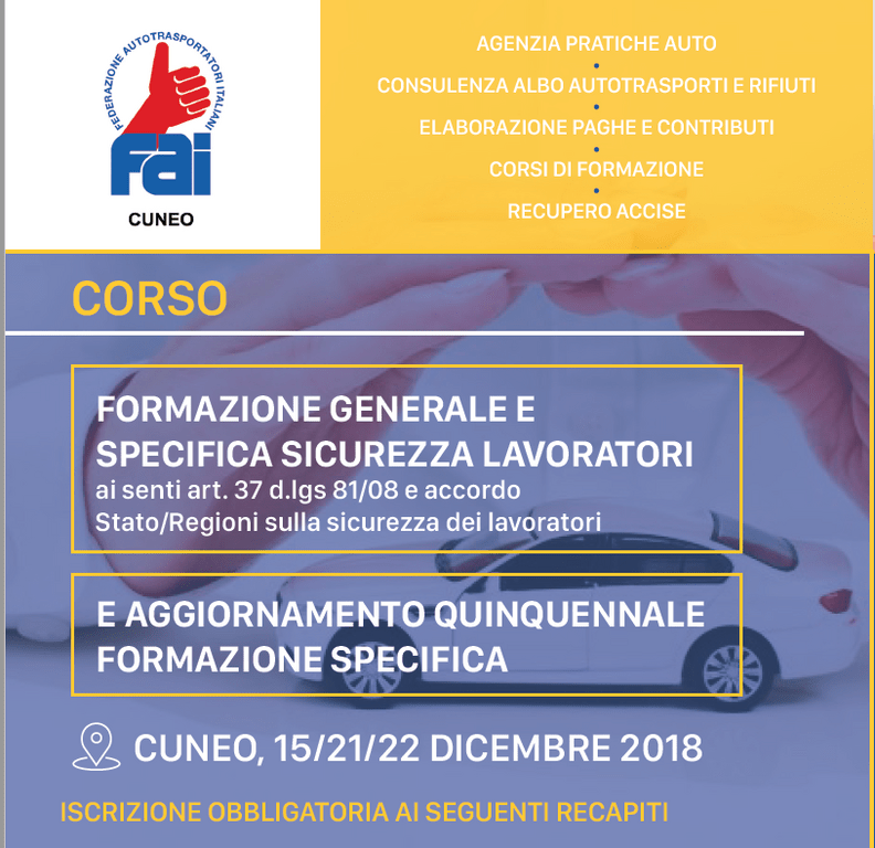 Corso Formazione Specifica Sicurezza Lavoratori