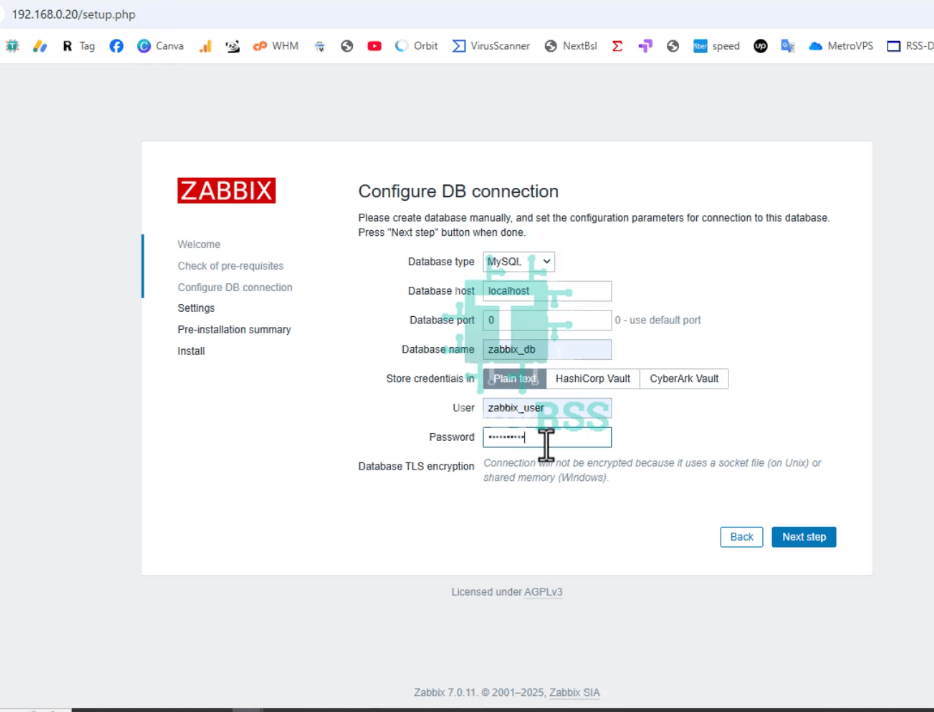 How To Install Zabbix Server 7.4 On Ubuntu 22.04 3 Zabbix7. 0-install-configure-db-connection