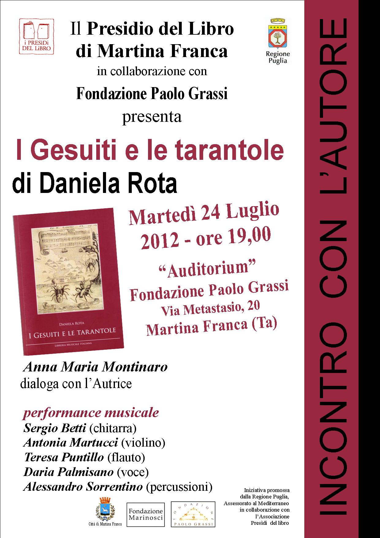 Daniela Rota Presenta: "I Gesuiti E Le Tarantole" - Valle D'itria News 1754_x_1240_jpg