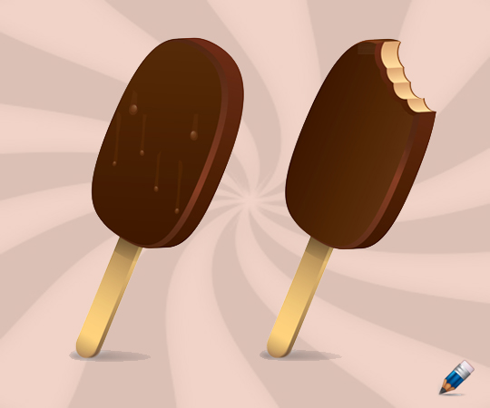 How To Create A Tasty Chocolate Ice Cream In Adobe Illustrator