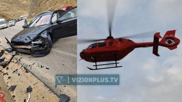 FOTO LAJM/ Aksident në “Kardhiq-Delvinë”, 8-vjeçarja niset urgjent me helikopter drejt Tiranës