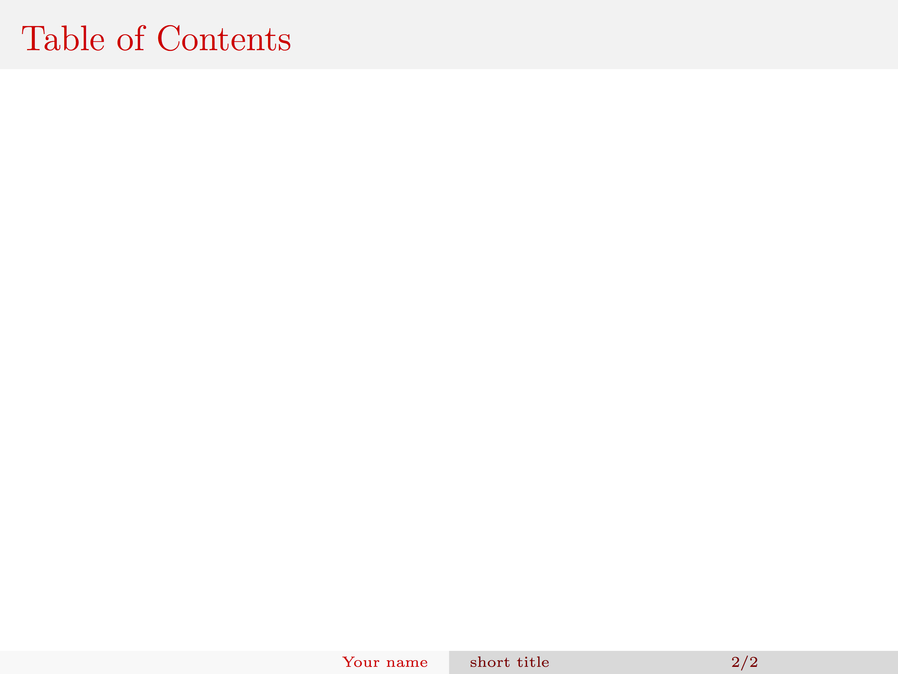 Making Elegant Presentation Slides Using Latex Beamer Zerui Wang