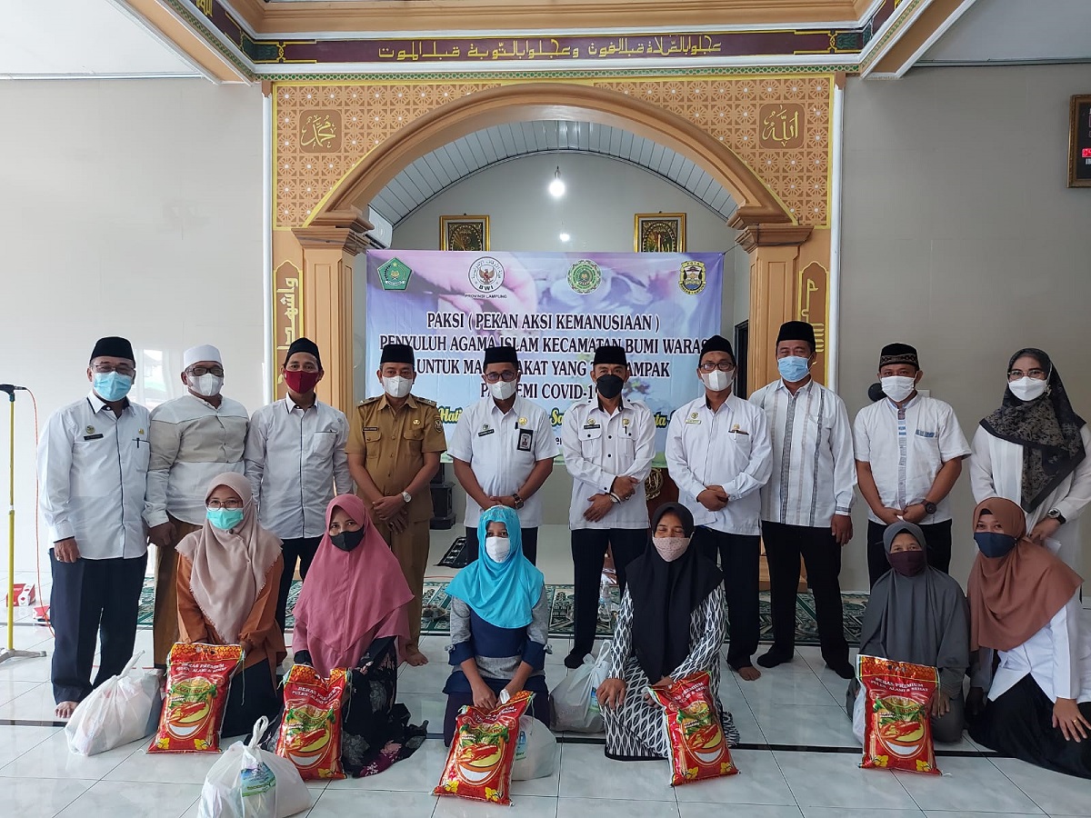 KUA Bumi Waras Pekan Aksi Kemanusiaan Penyuluh Agama Islam – WARTAMU.ID