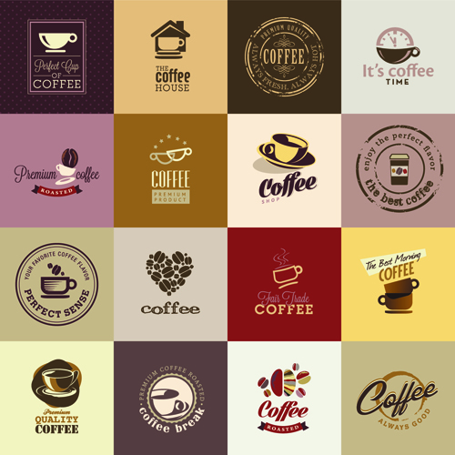 Retro Coffee Logos Creative Design Vector Welovesolo