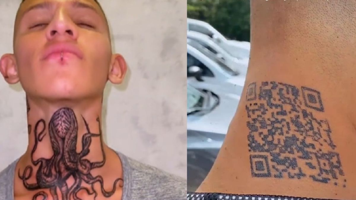 Era Necesario? Influencer Se Tatúa Código Qr En El Cuello Para Abrir Instagram Y No Le Funciona 675_x_1200_jpg