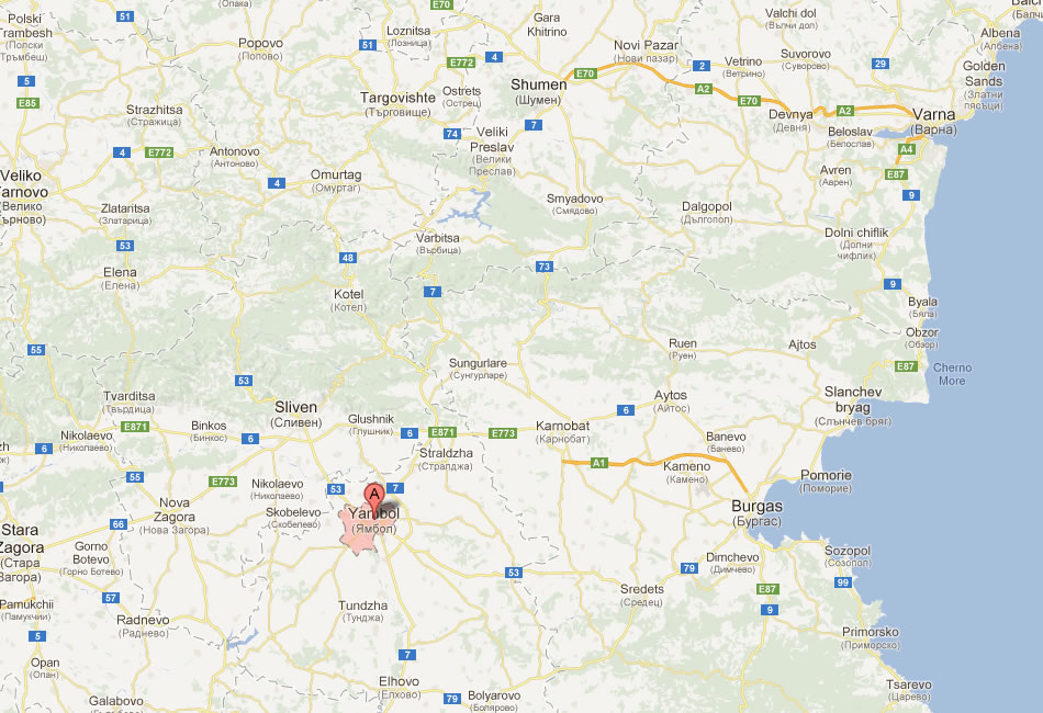Jambol Map