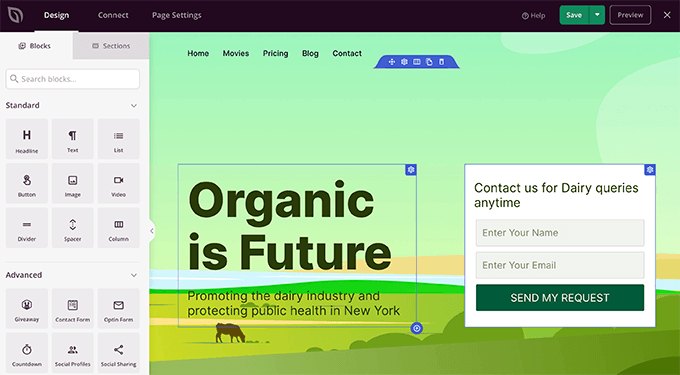 Drag and drop landing page builder Drag and drop landing page builder