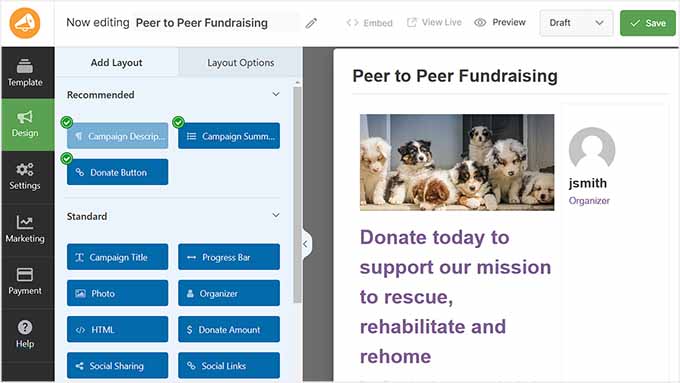 Create a donation form Create a donation form