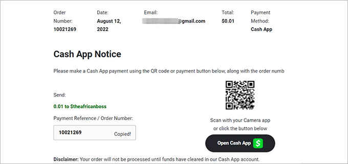 Cash App QR code preview Cash App QR code preview