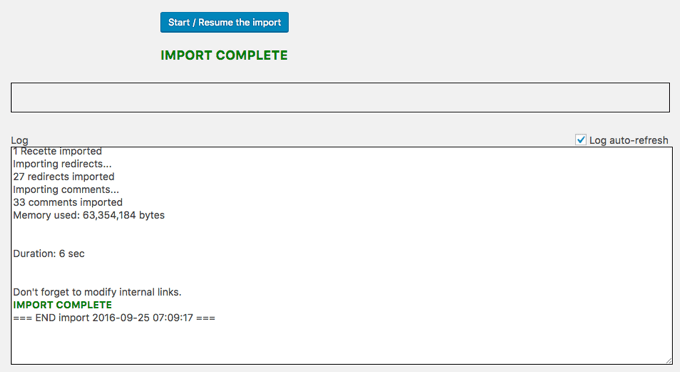 Drupal Import Completed Drupal Import Completed