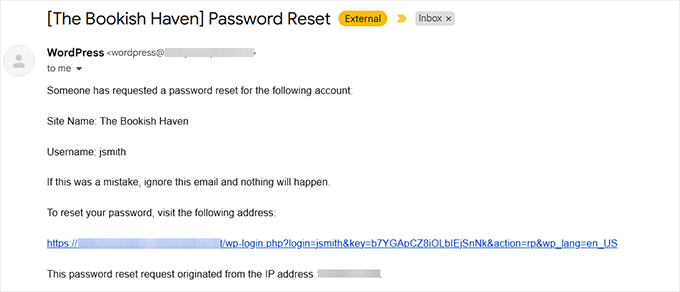 Reset password via email Reset password via email