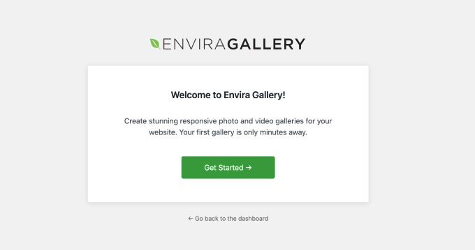 envira-gallery-setup-start-page Envira Gallery setup startup page