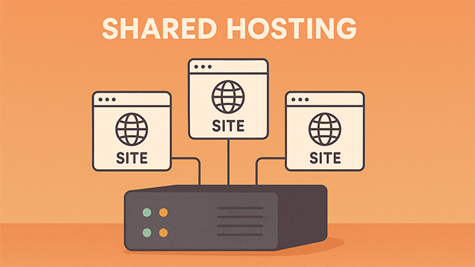 Shared hosting illustration Shared hosting illustration