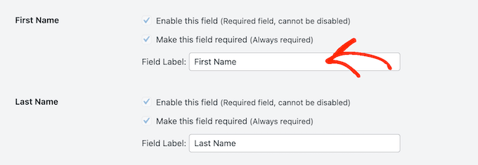 Customizing the field labels on a GDPR, CCPA, or similar form Customizing the field labels on a GDPR, CCPA, or similar form