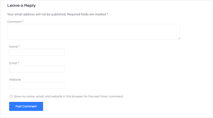 Collecting personal information via the WordPress comment form Collecting personal information via the WordPress comment form