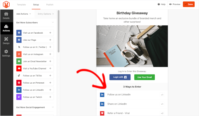 Giveaway entry requirements Giveaway entry requirements