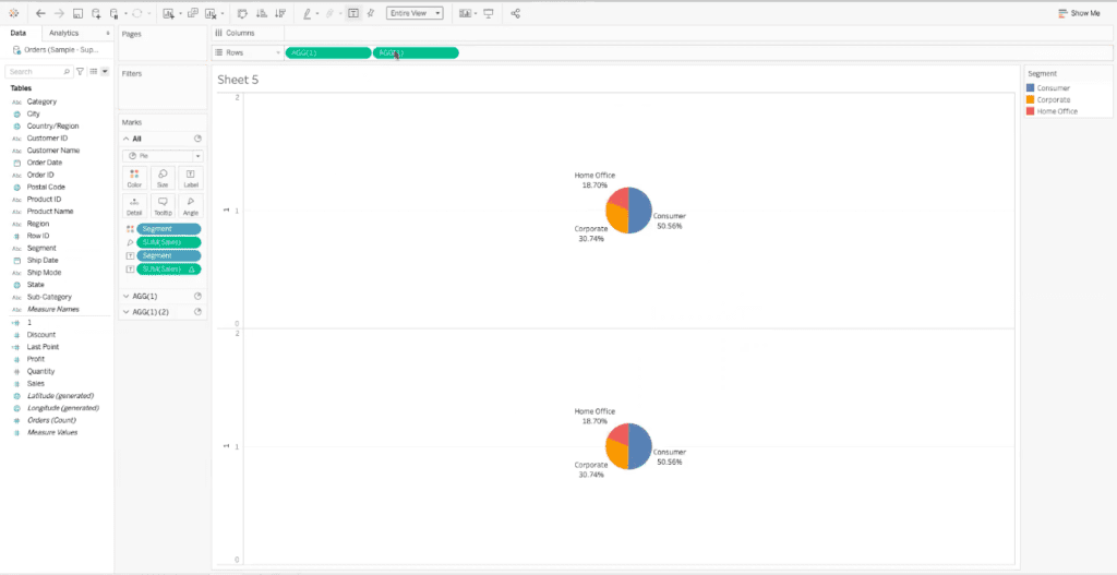 How To Make The Pie Chart Bigger In Tableau Dashboard