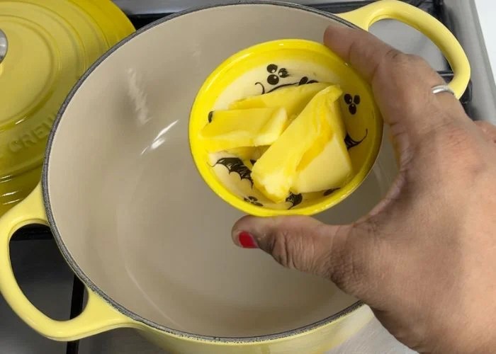 heat butter for making Chicken Croquettes