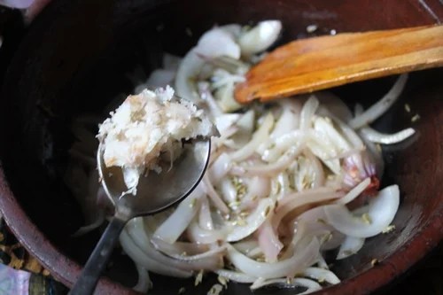 add in ginger garlic paste
