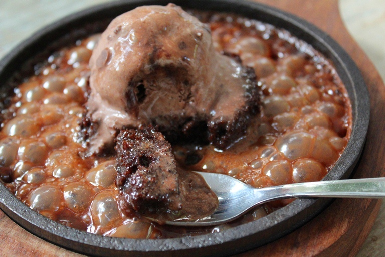 enjoy sizzling brownies
