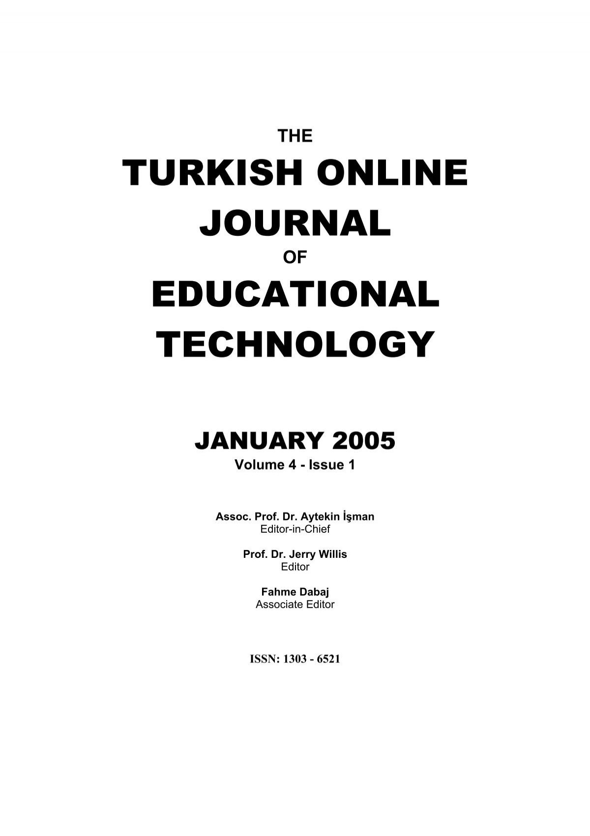 Age - TOJET the Turkish online journal of educational technology Classroom rules sınıf kuralları