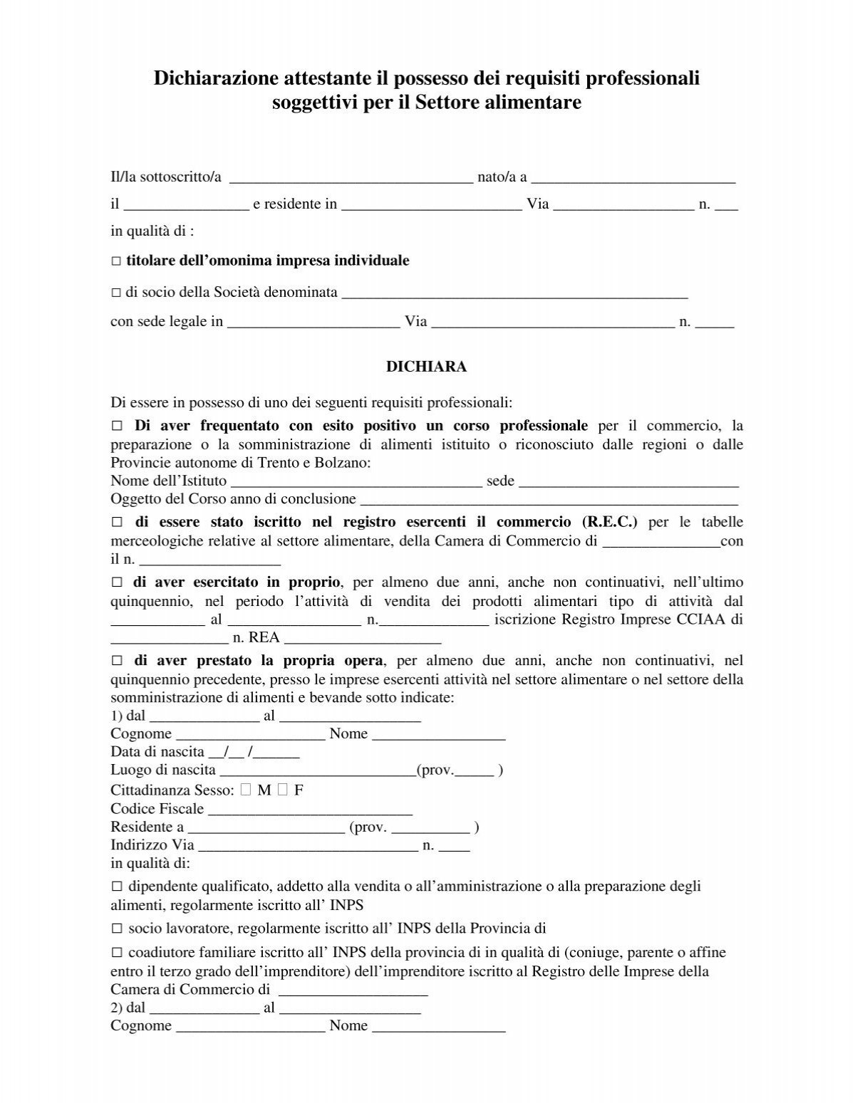 Fac-Simile Autocertificazione Requisiti Professionali - Comune Di ... 516_x_400_jpg