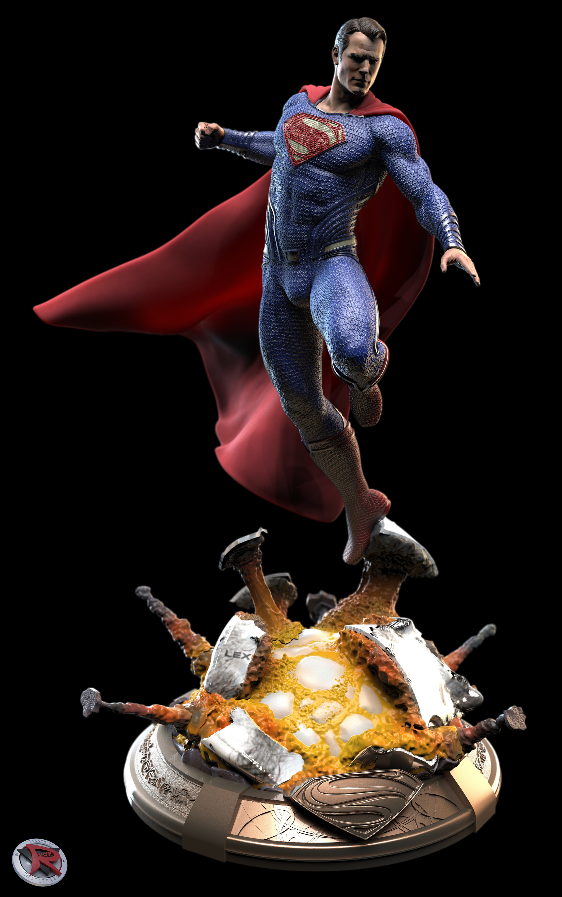 Superman Henry Cavill Statue Zbrushcentral