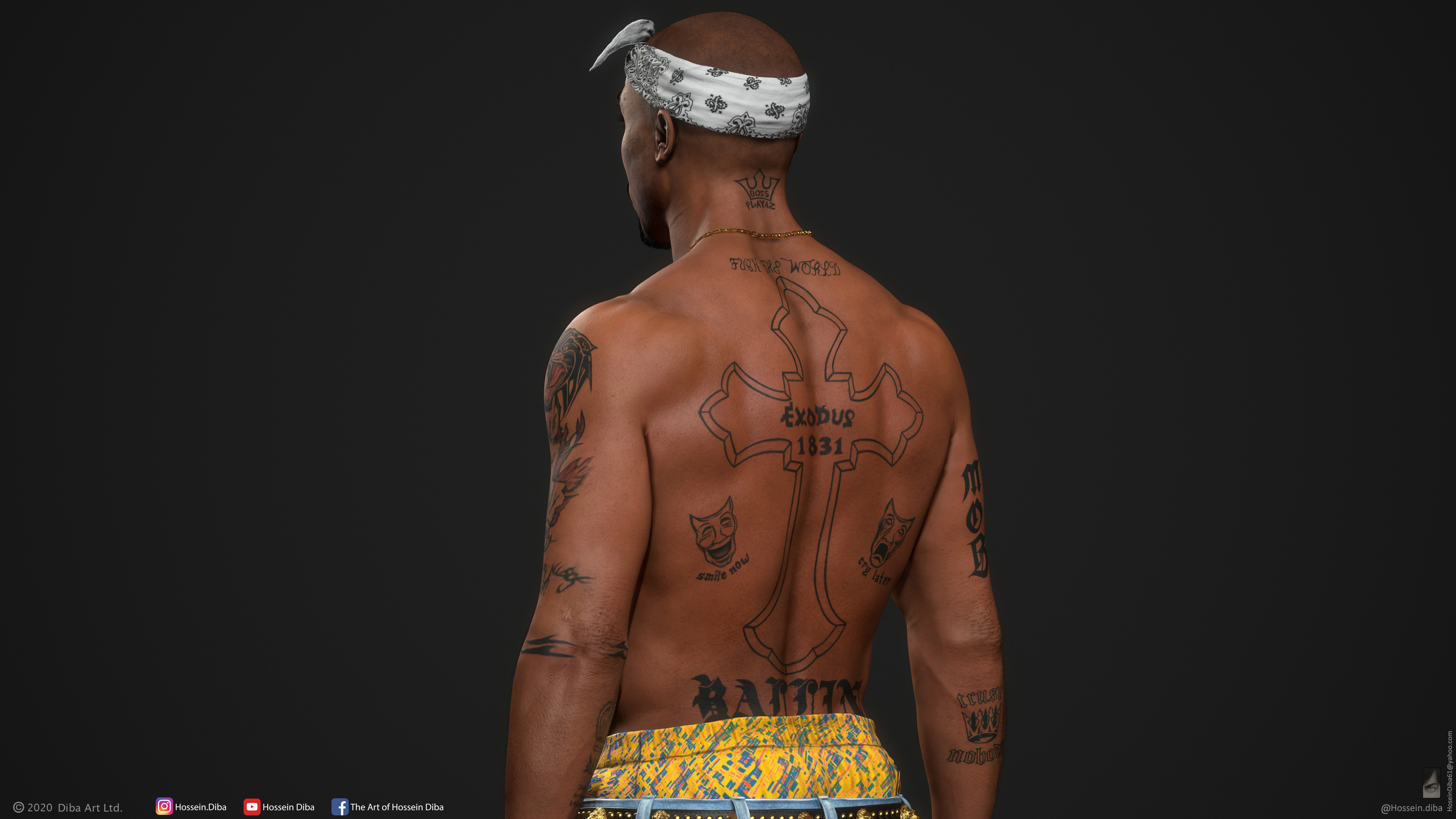 2Pac (Real Time) - Zbrushcentral 2768_x_4920_jpg