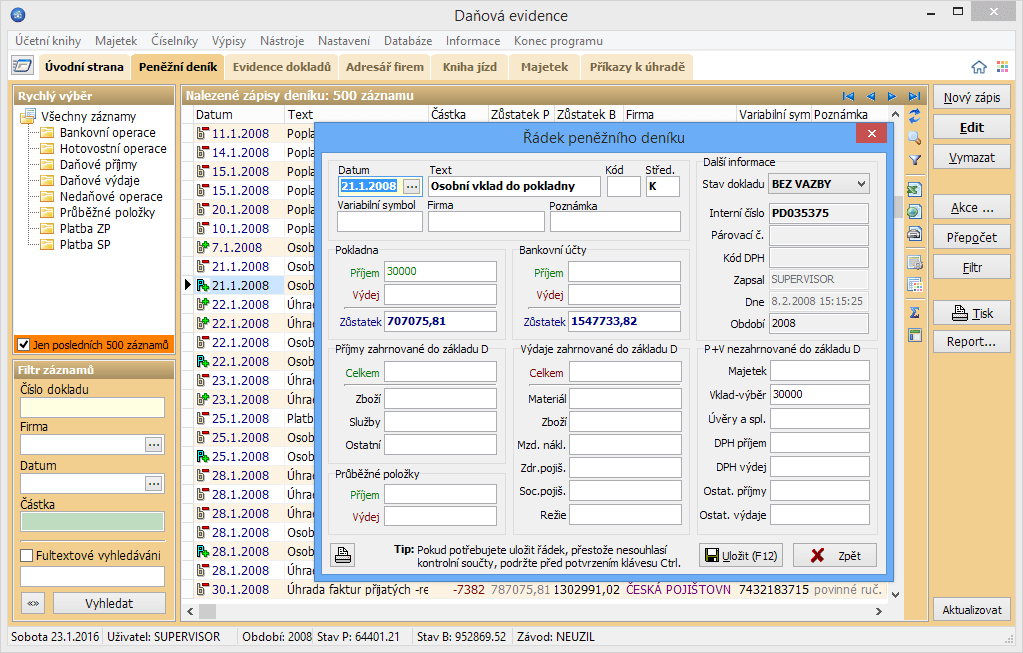 Zksoft Danova Evidence
