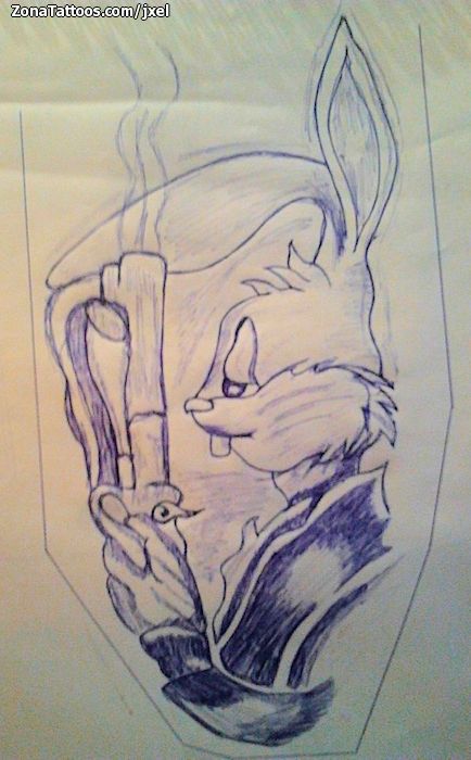 Tattoos And Tattoo Flash: Looney Tunes 700_x_434_jpg