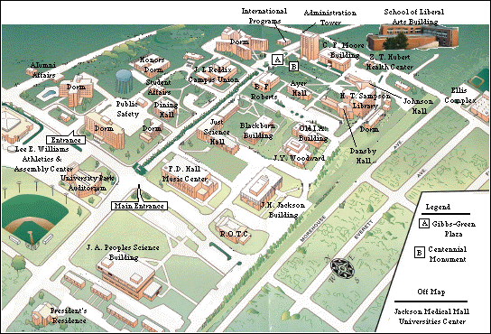 Map Of Jackson State University Campus